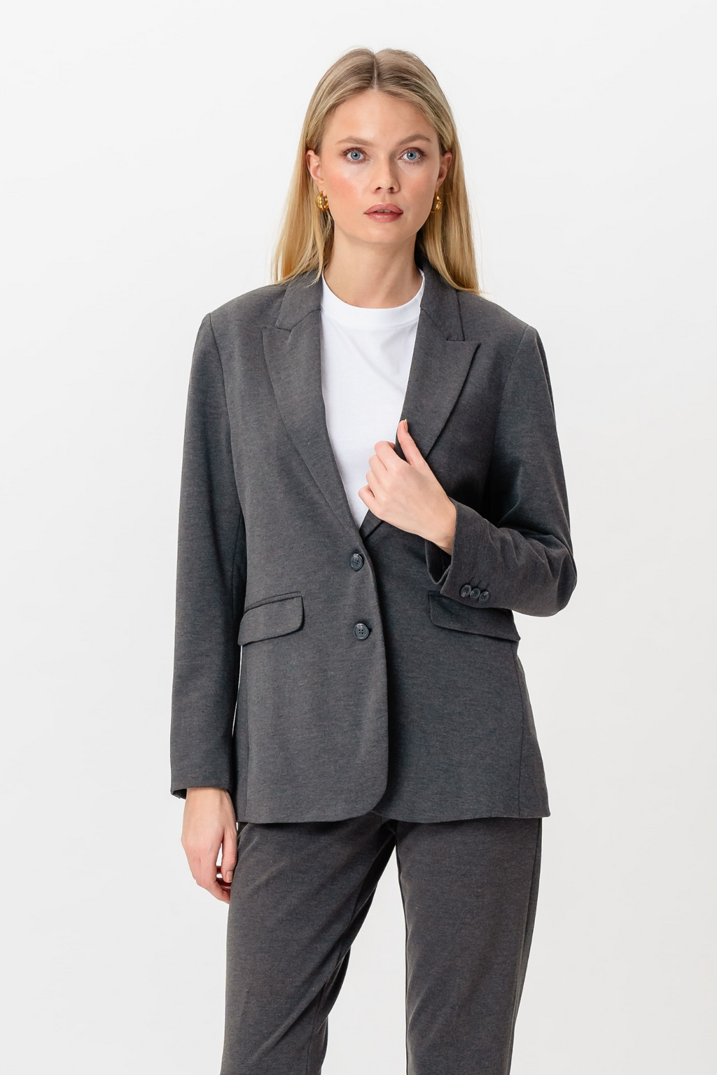 Klassischer Blazer – Dunkelgrau