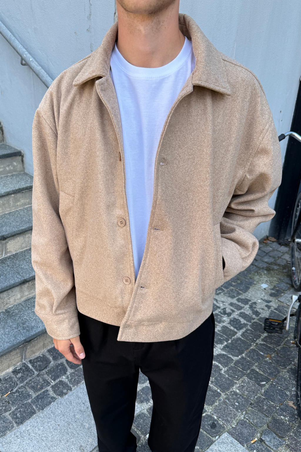 Masonjacke - Beige