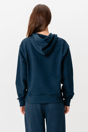 Schwerer Hoodie - Heather Navy