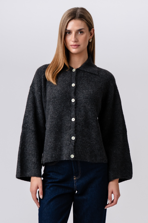 Josie Polo Knit – Graphit