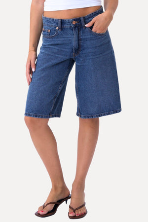 Denim Shorts - Mittelblau