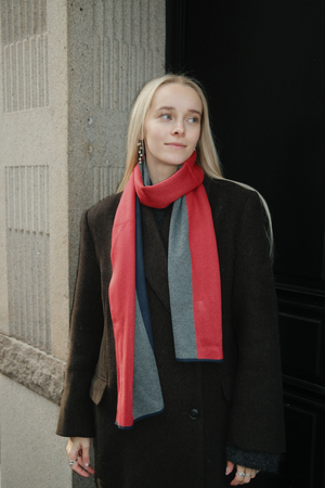 Schal - Rot / Weiß / Blau