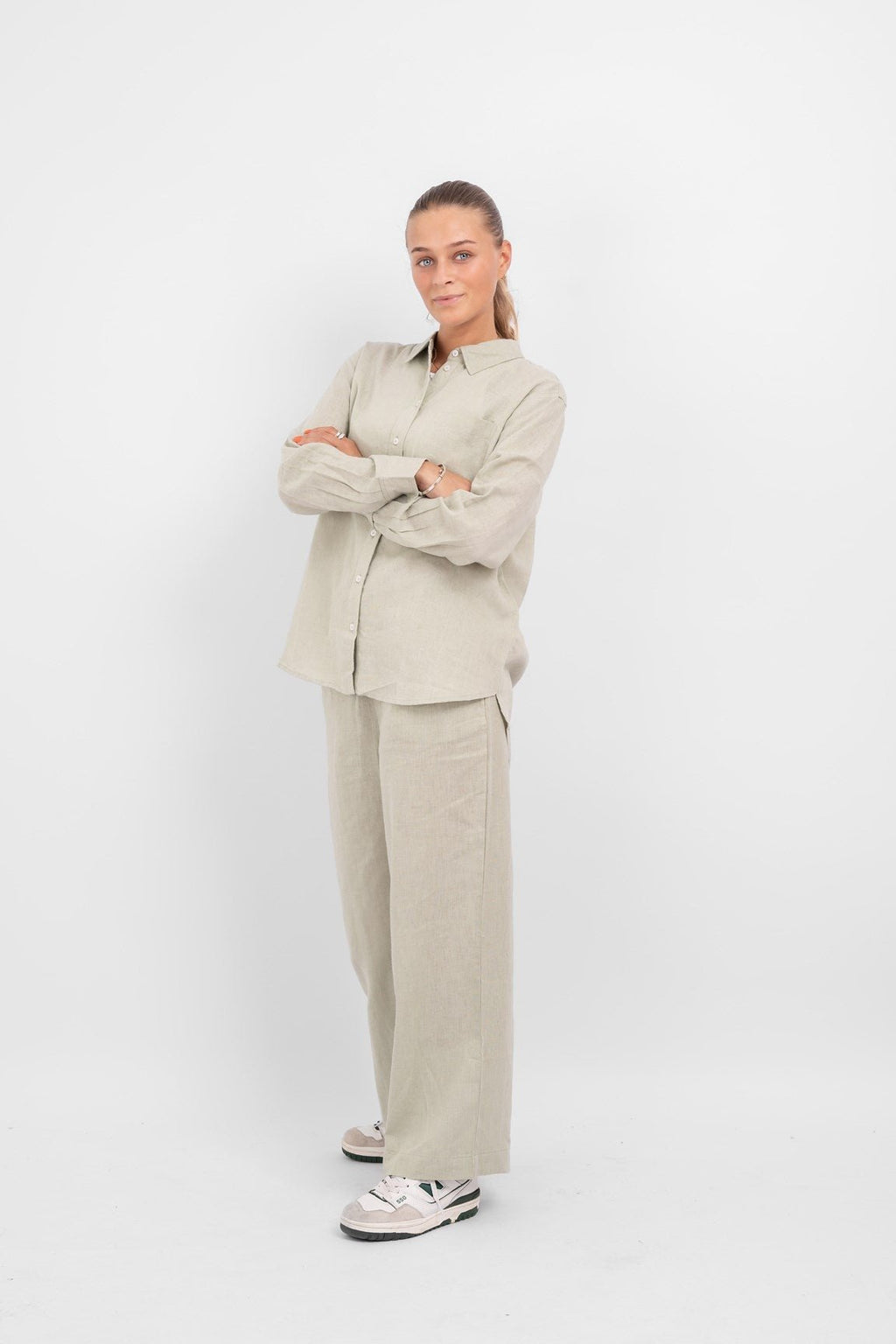 Tokyo Leinen Pants - Desert Sage