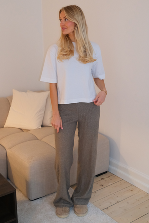 Efeu-Strick Pants - Khaki