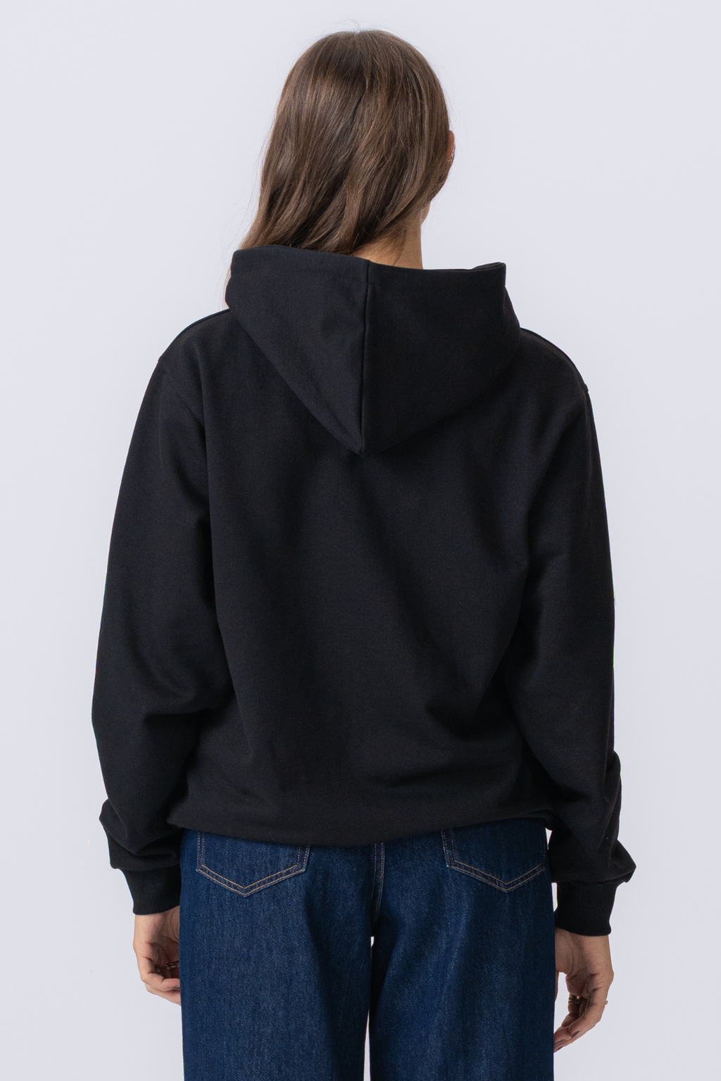 Basic Zip Hoodie - Schwarz