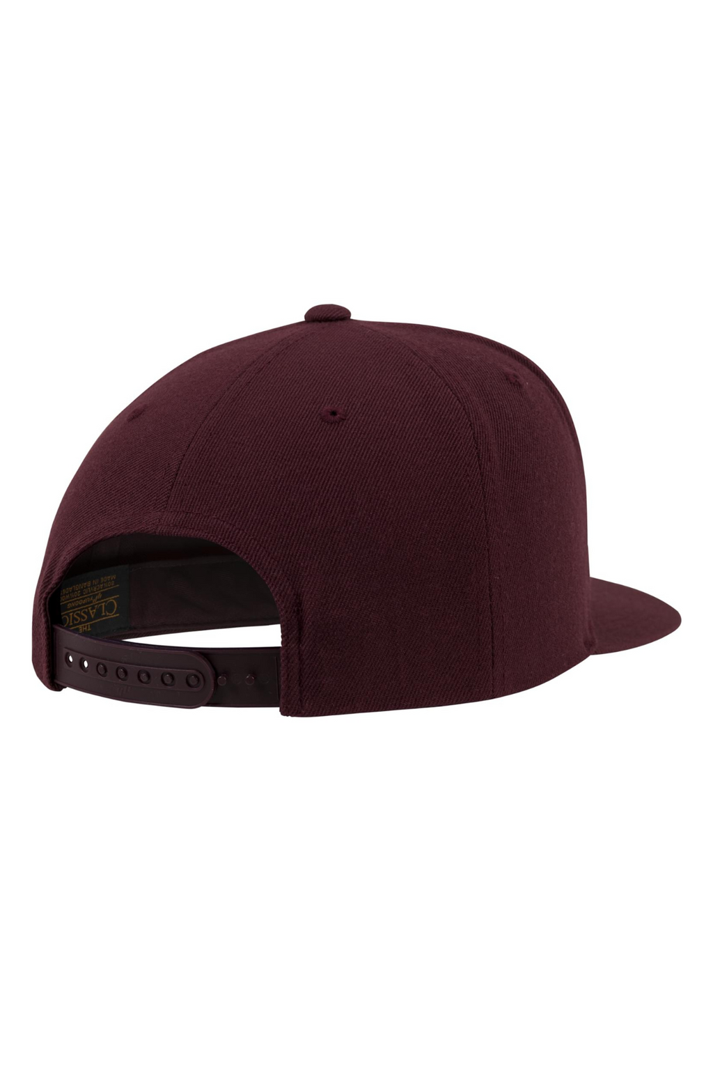 Klassiker Snapback - Kastanienbraun/Maroon