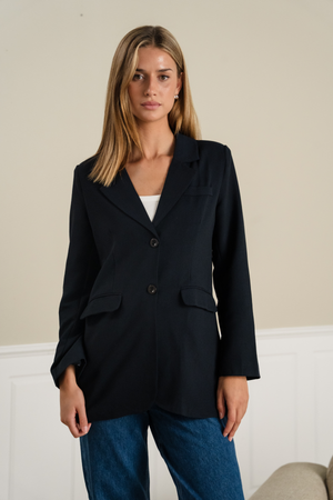 Claire Oversized Blazer - Schwarz