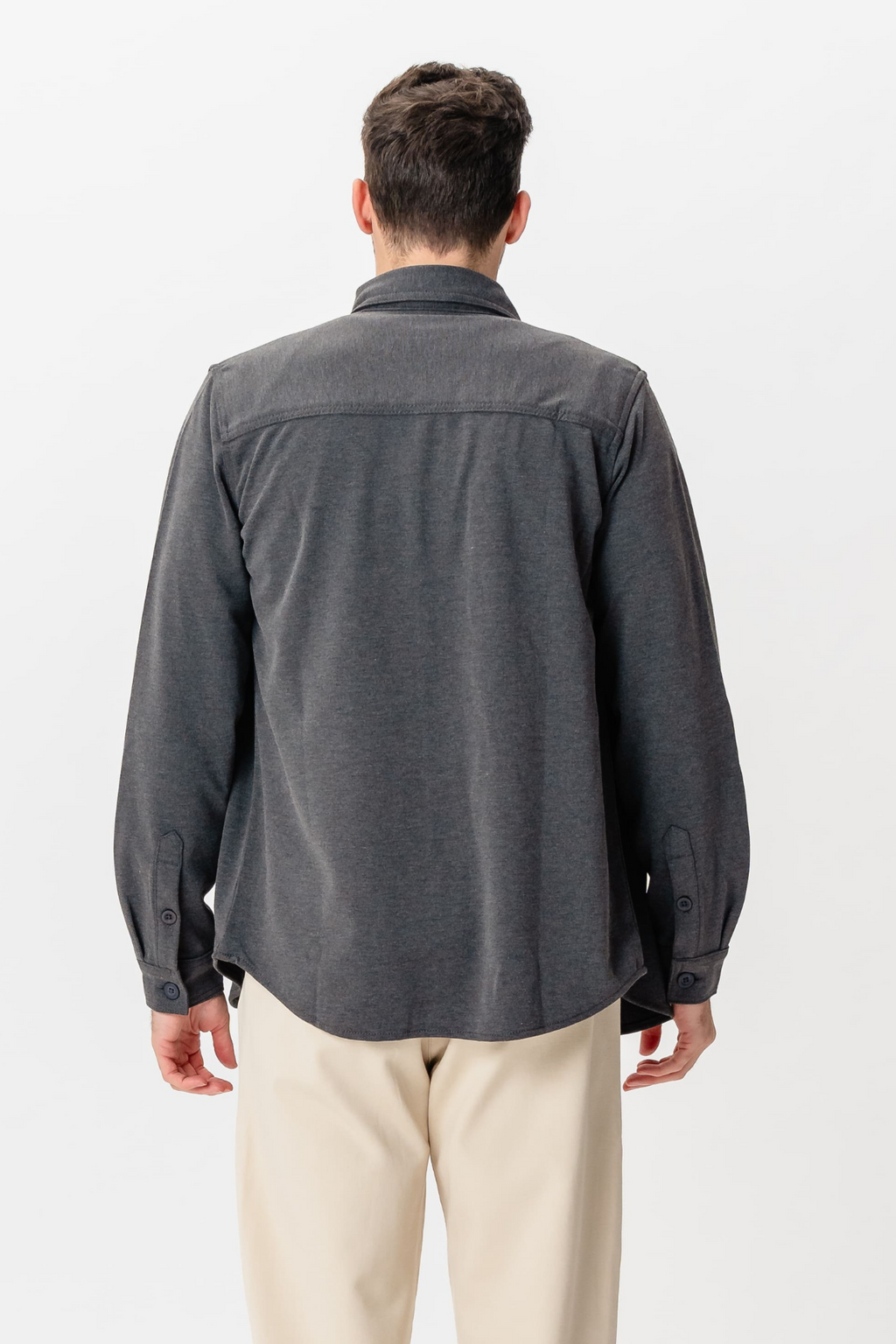 Performance Regular Overshirt - Holzkohle