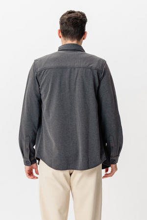 Performance Regular Overshirt - Holzkohle