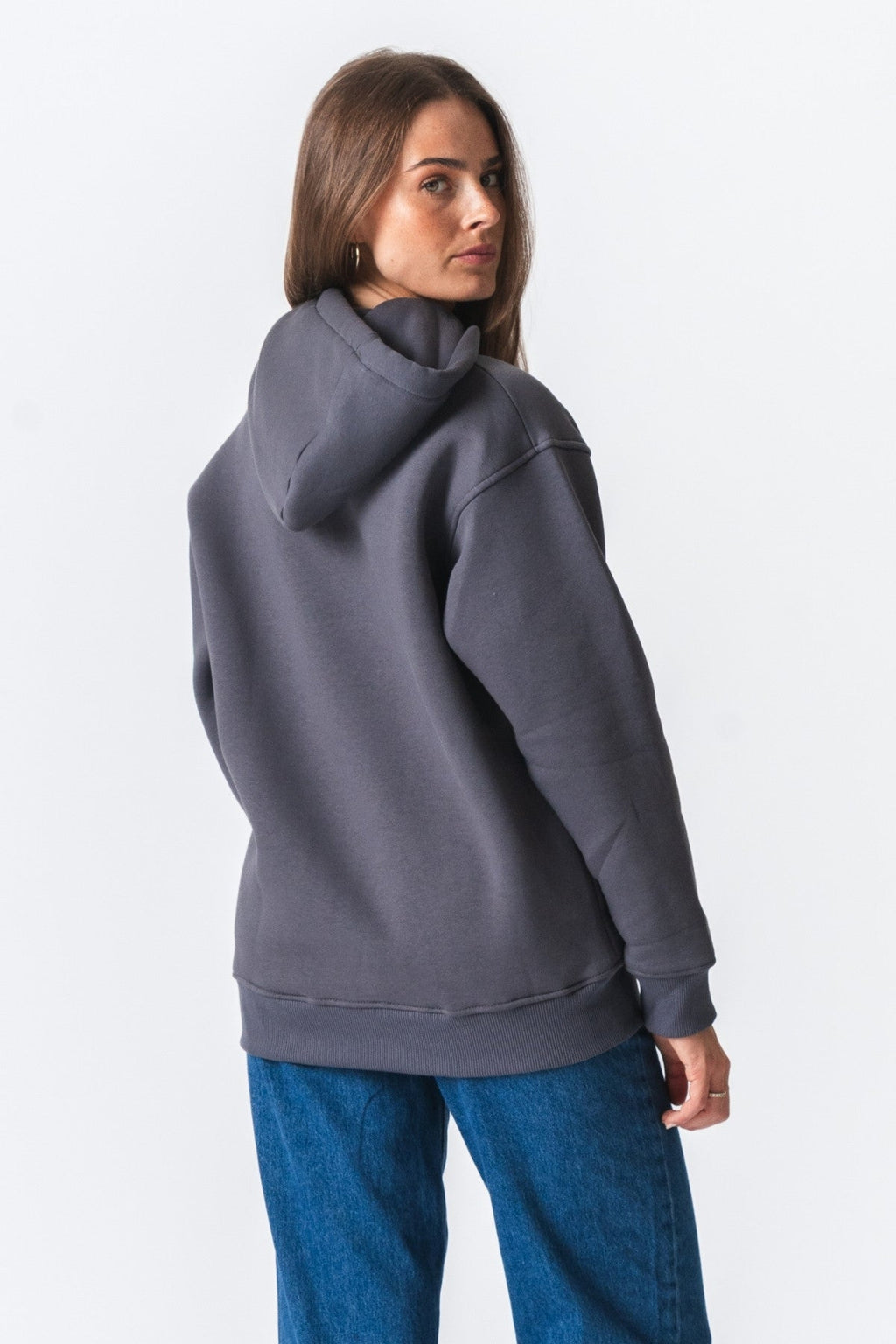 Stella Oversized Hoodie - Dunkelgrau
