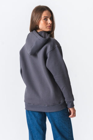 Stella Oversized Hoodie - Dunkelgrau