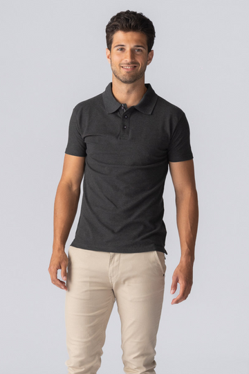 Muscle Poloshirt - dunkelgrau