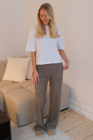 Efeu-Strick Pants - Khaki