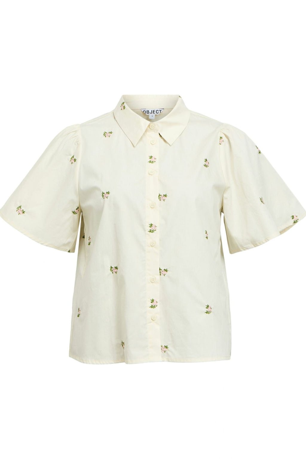 Molia Shirt – Cloud Dancer – Emb Flower