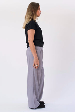 Paloma Nadelstreifen Pants - Taupe