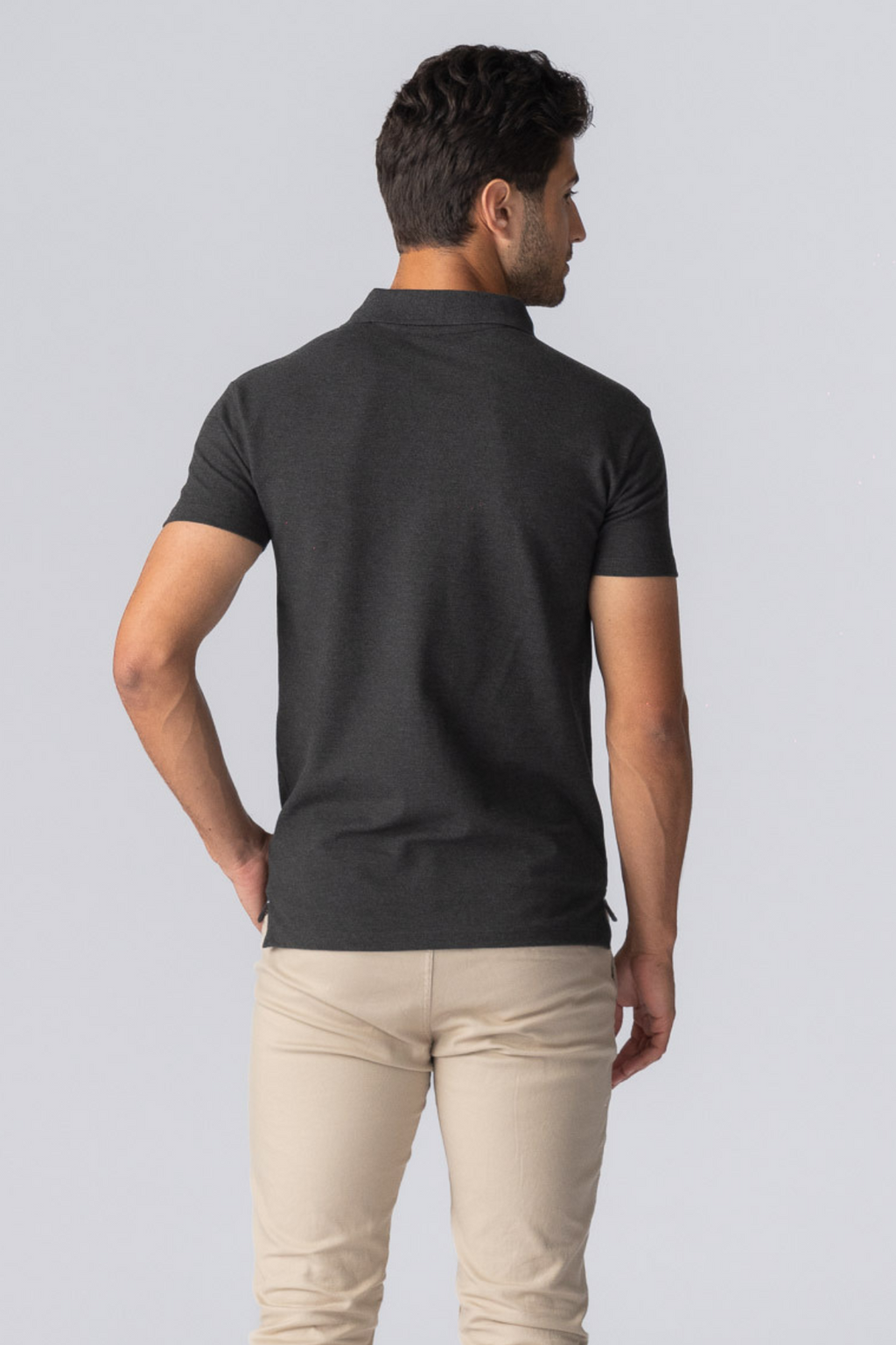 Muscle Poloshirt - dunkelgrau