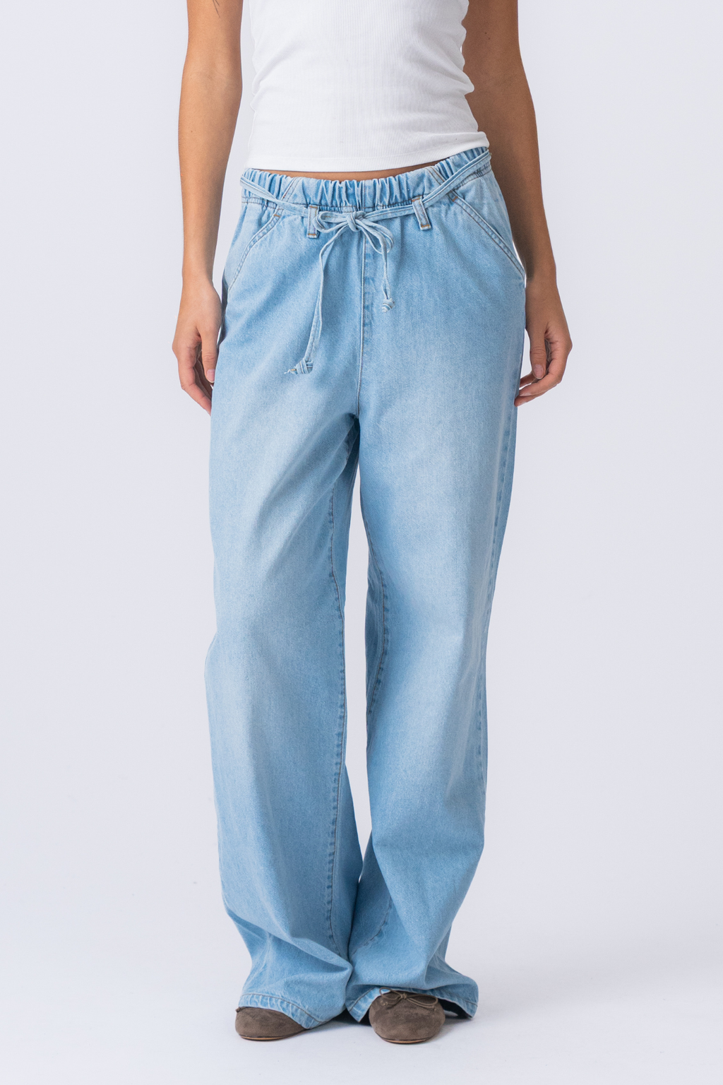 Nicole Baggy-Jeans – Blau