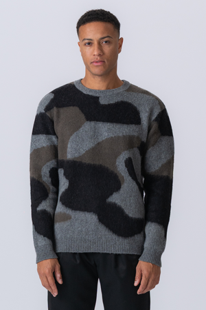Sebastian Crew Neck Strick - Castlerock Mela
