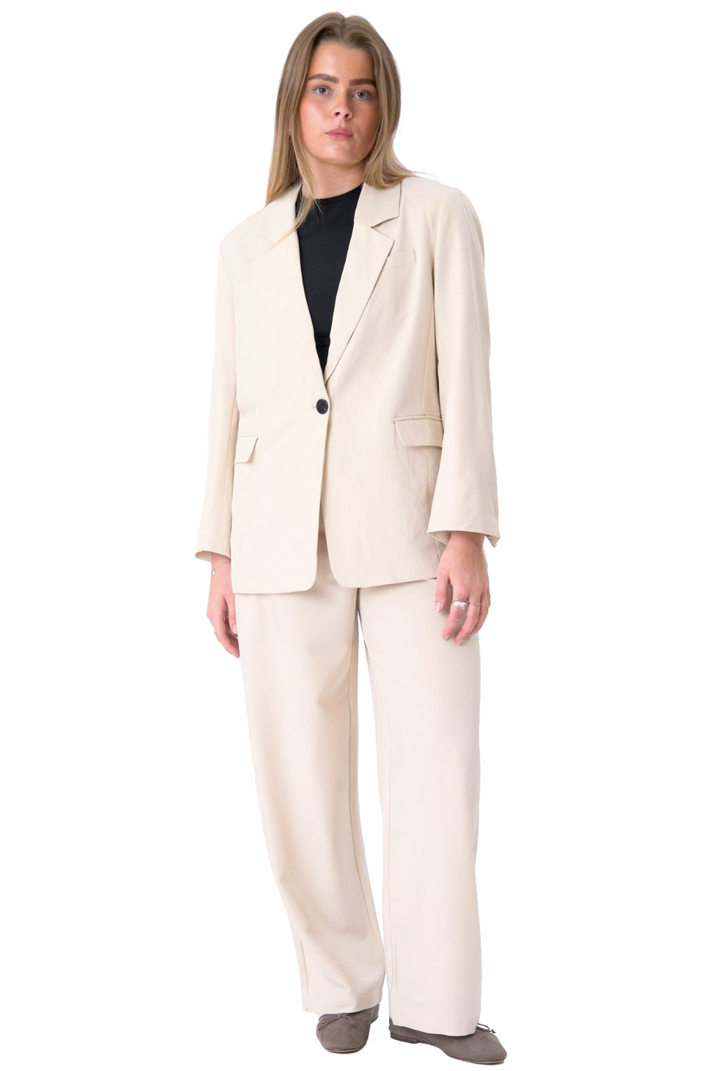 Oversized Anzug (Beige) - Paketangebot