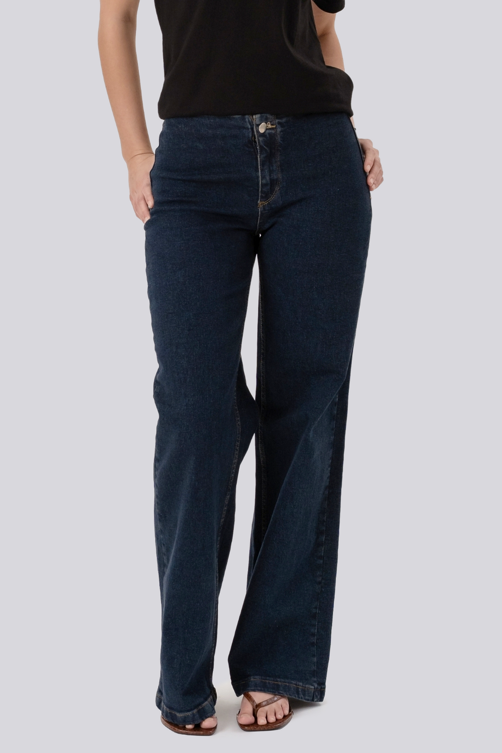 Miley Wide Jeans – Dunkelblau