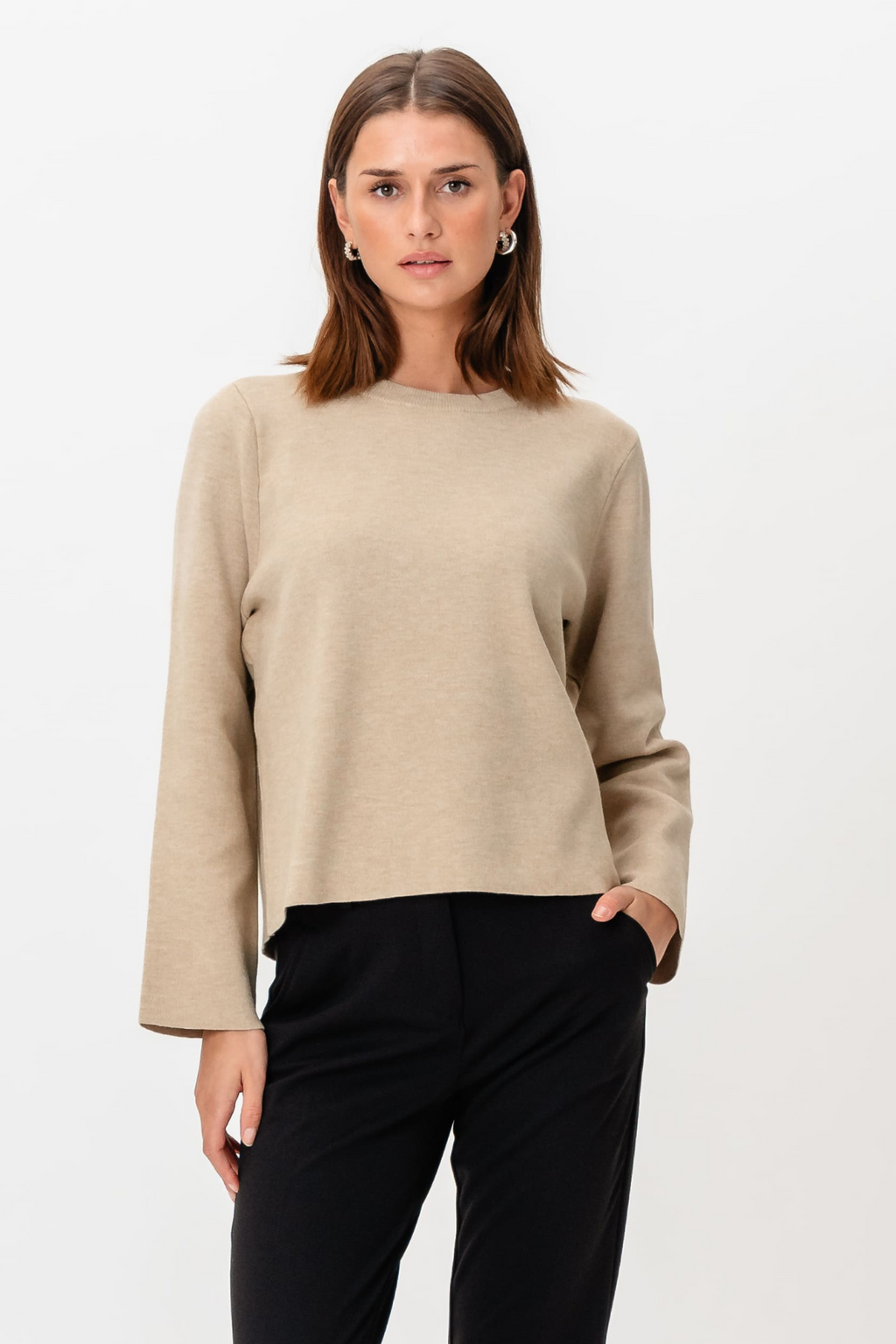 Reynard O -Neck Pullover - Humus