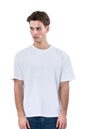 Kastenförmiges T-Shirt – Weiß