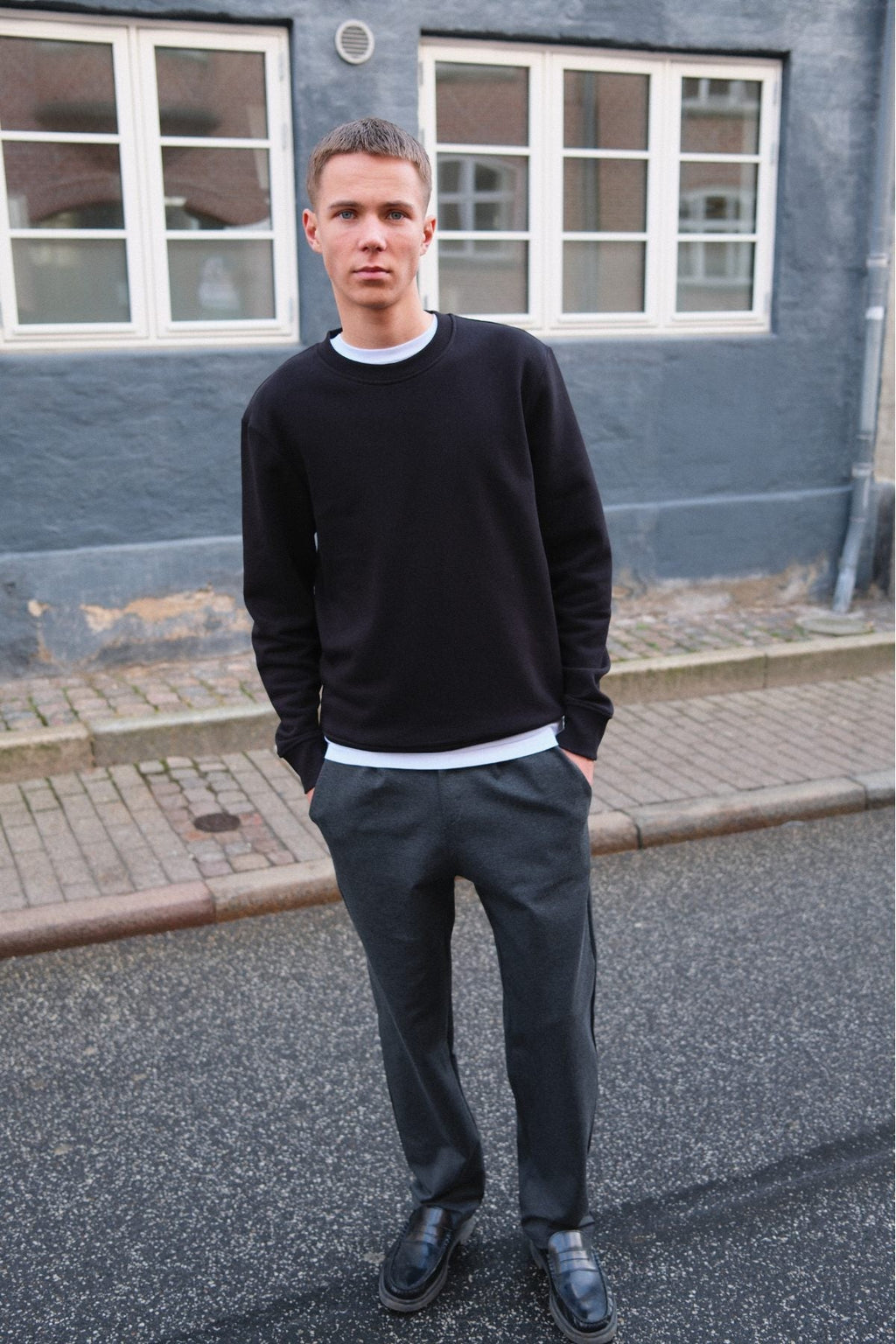 Performance Pants Breit - melange grau