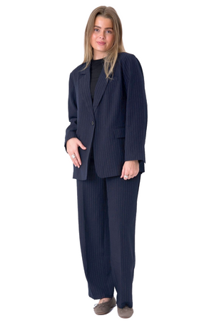 Oversized Anzug (Navy Nadelstreifen) - Paketangebot
