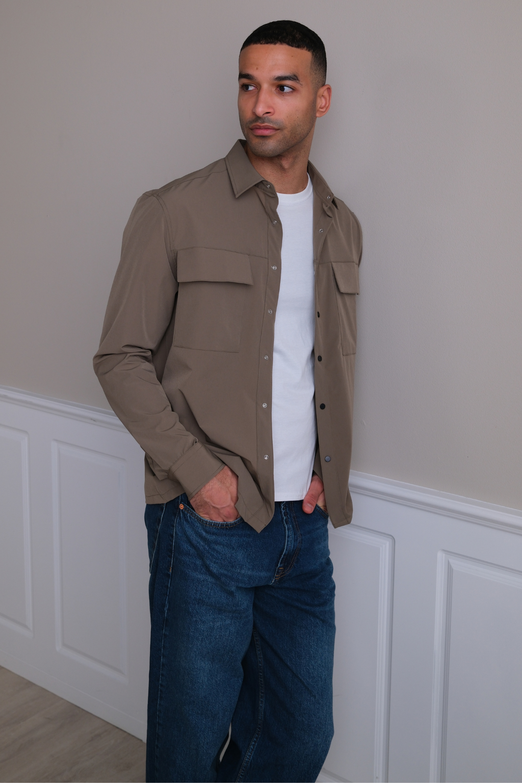 Silas-Overshirt – Khaki