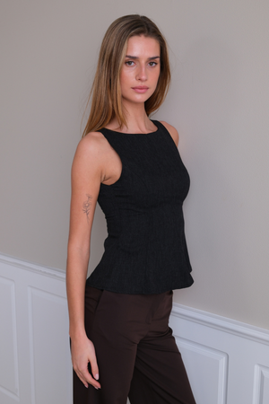 Aya Top - Schwarz