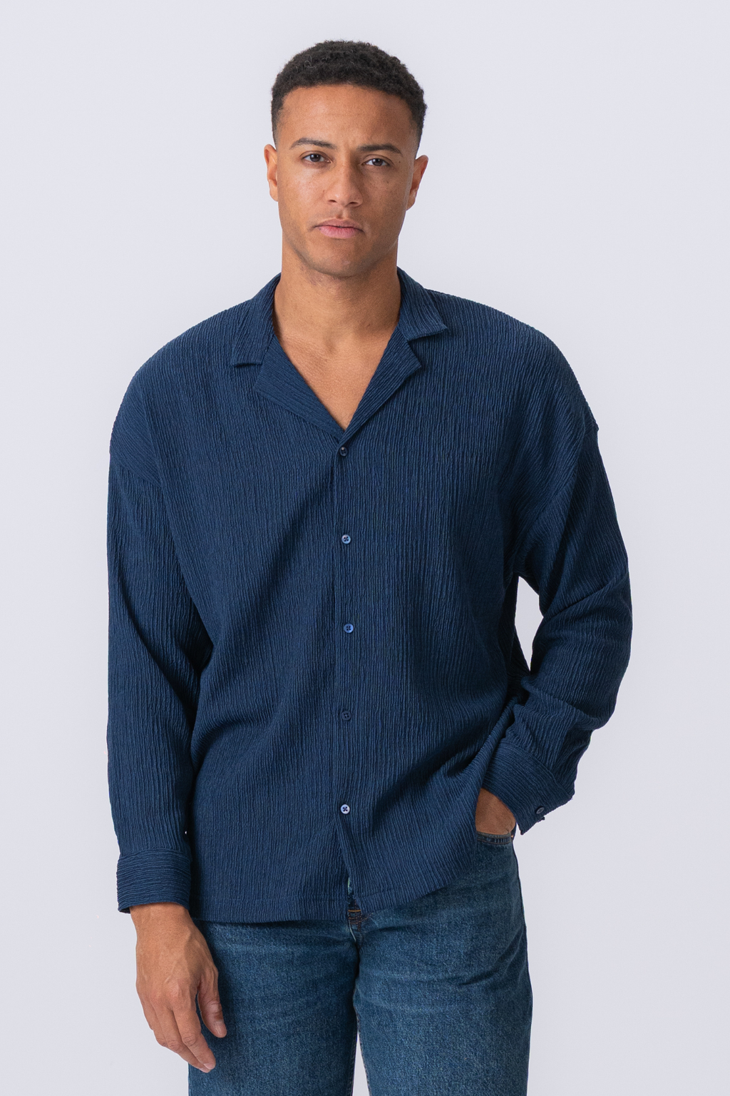 Aidan -Shirt - Marine