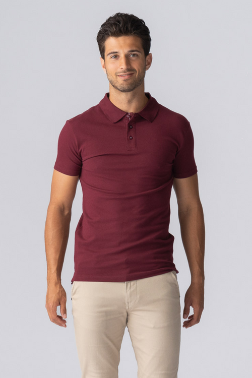 Muscle Poloshirt - Burgund