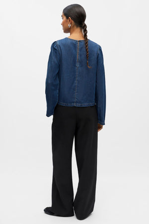 Rahmen oben - dunkelblauer Denim