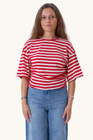 Pataya T-Shirt – Rot/Weiß