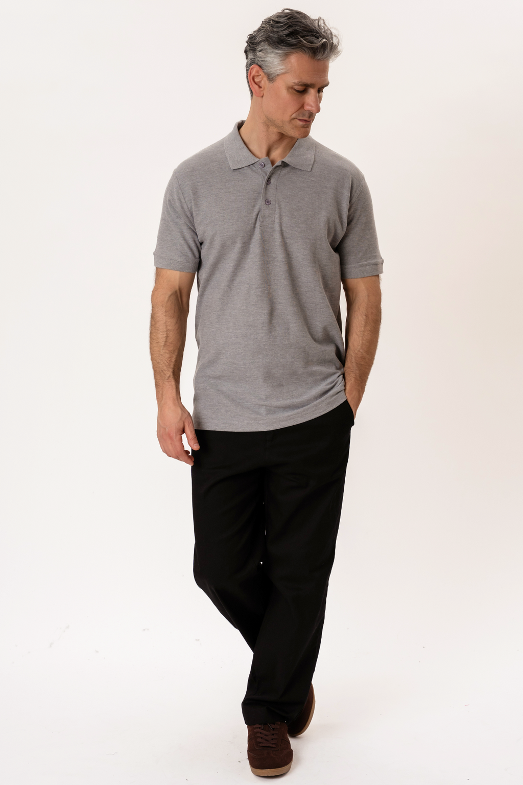 Basic Polo - grau