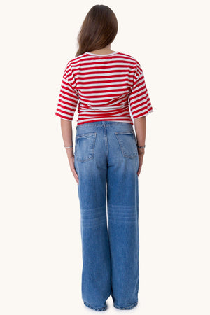 Pataya T-Shirt – Rot/Weiß