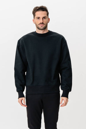 Schwere Crewneck - Schwarz