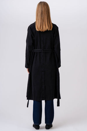 Denim Trenchcoat - dunkelblau