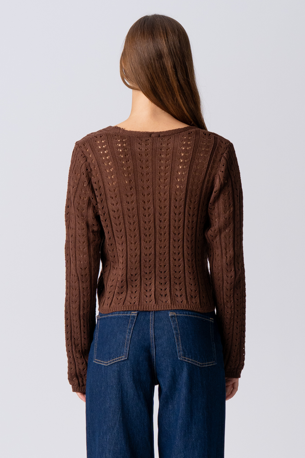 Virginia Strick Cardigan - Brown