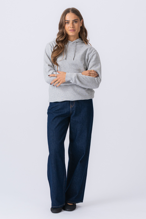 Sweatshirt Hoodie - Asche grau