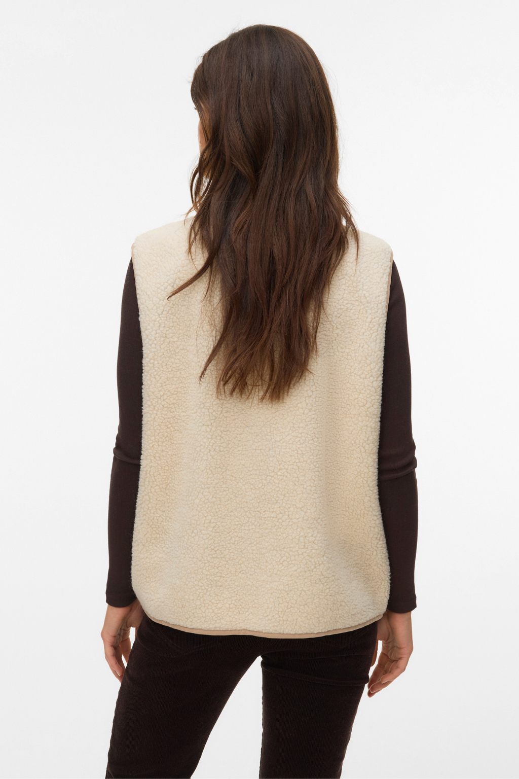 Cleo Short Weste Coat - Haferflocken