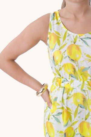 Celine-Kleid - Zitrone