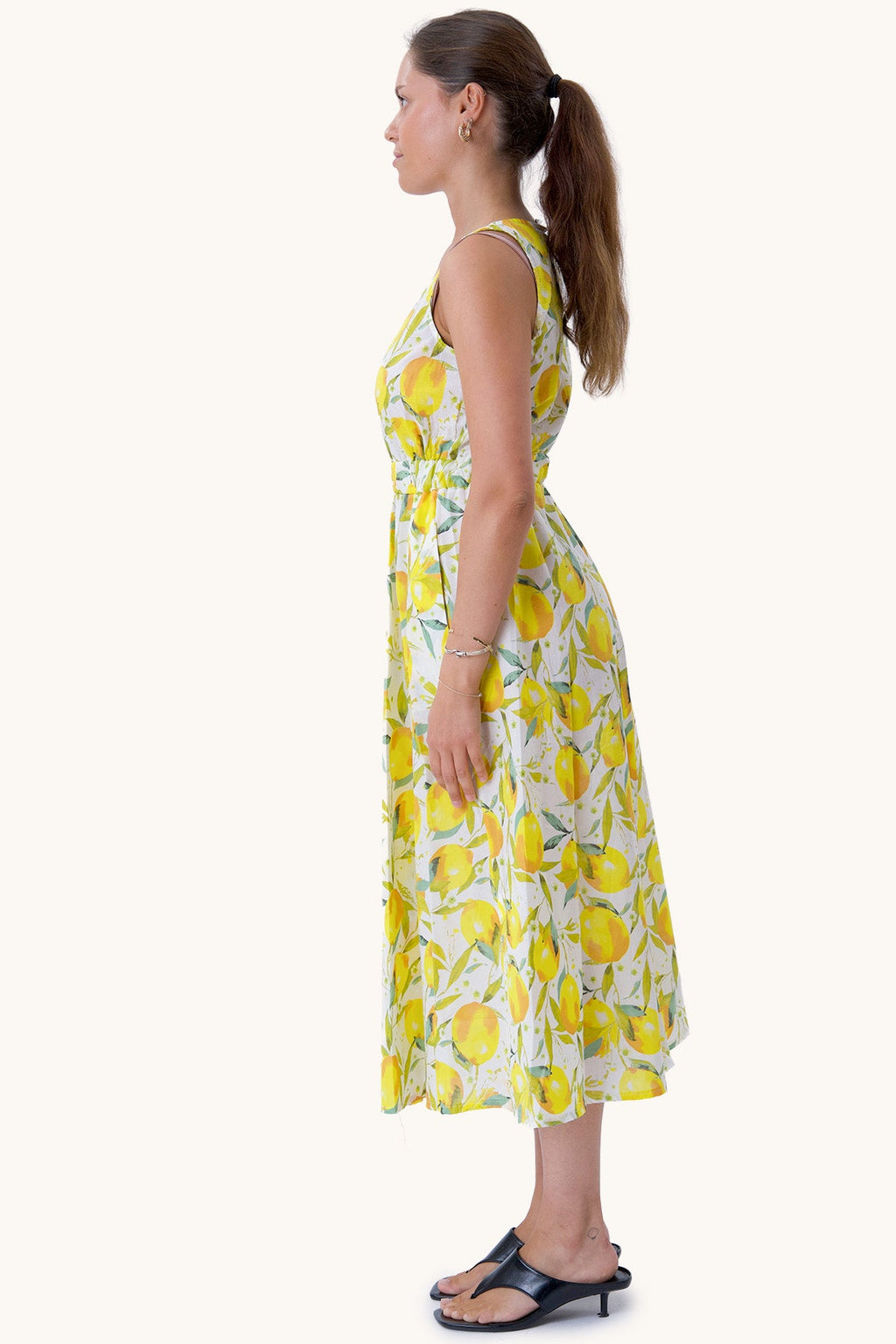 Celine-Kleid - Zitrone