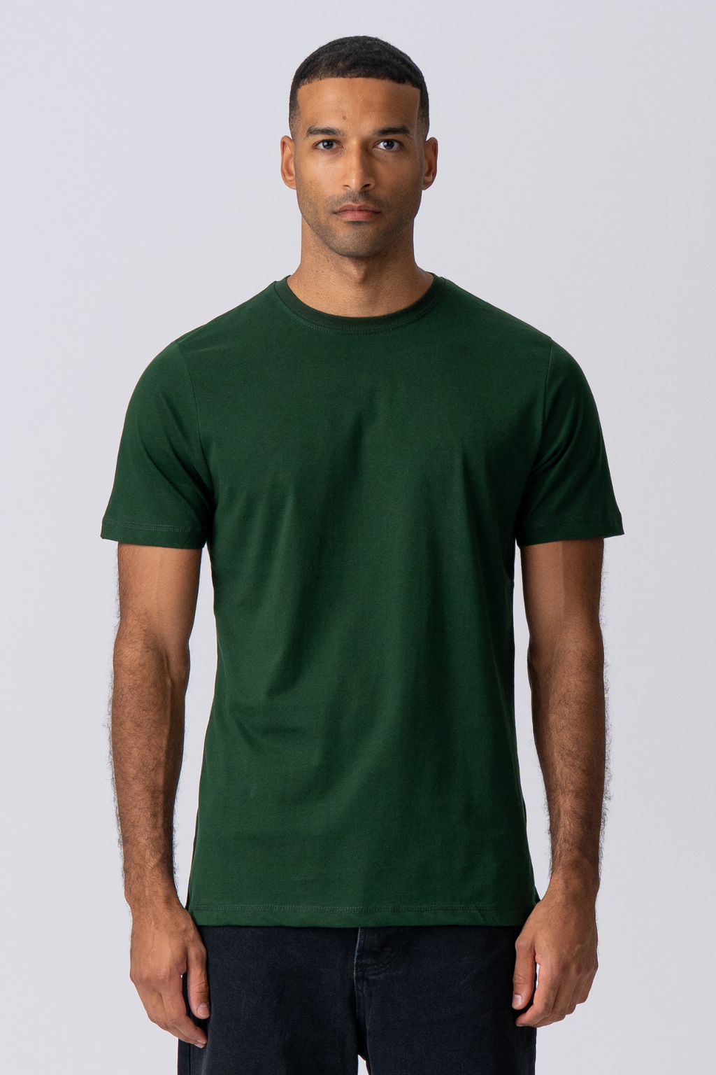 Basic T-Shirt - Dunkelgrün