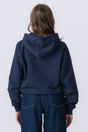 Basic Zip Hoodie - Marine
