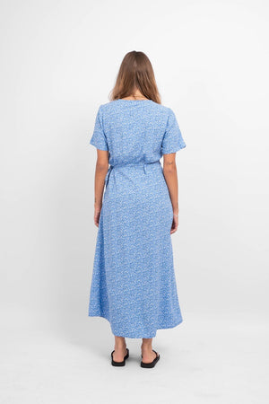 Ema Elise Wrap Kleid - Yachthafen