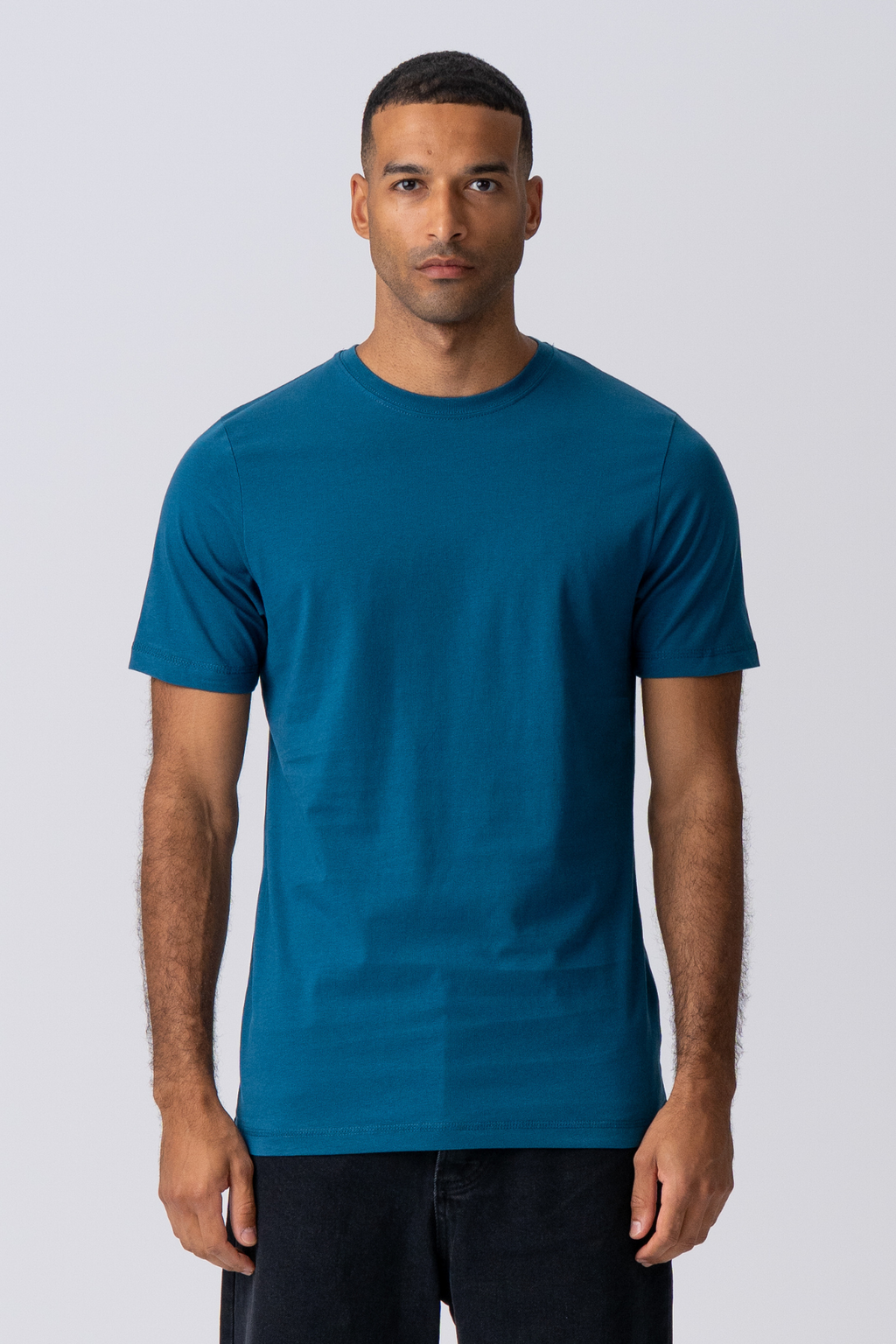 Basic T-Shirt – Petrolblau