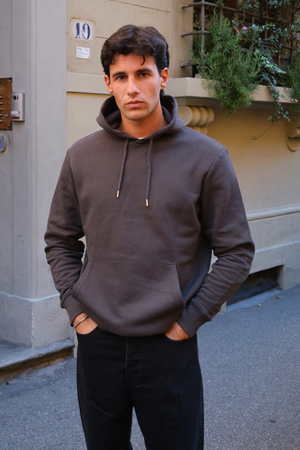 Sweatshirt Hoodie - Dunkelgrau