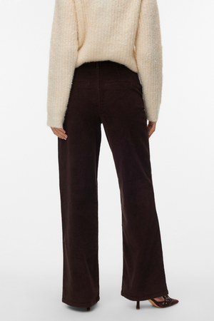 Margot breiter Cord Pants - Schokoladen Torte