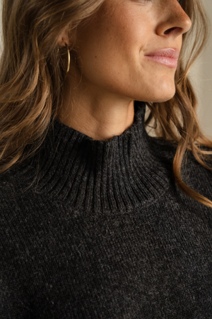 Emma Knit – Dunkelgrau Melange